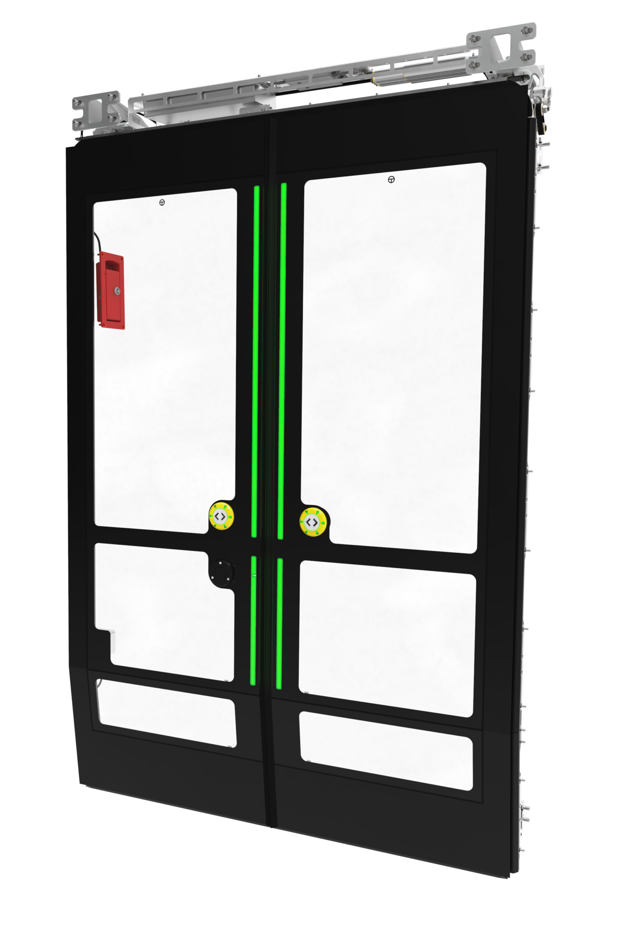 Tram Door System with LED lighting