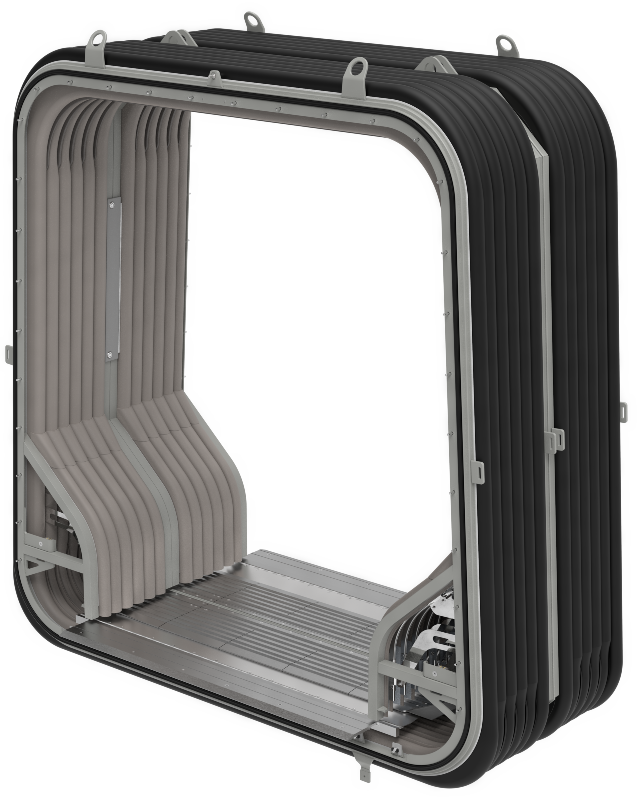 Tram Door System with LED lighting