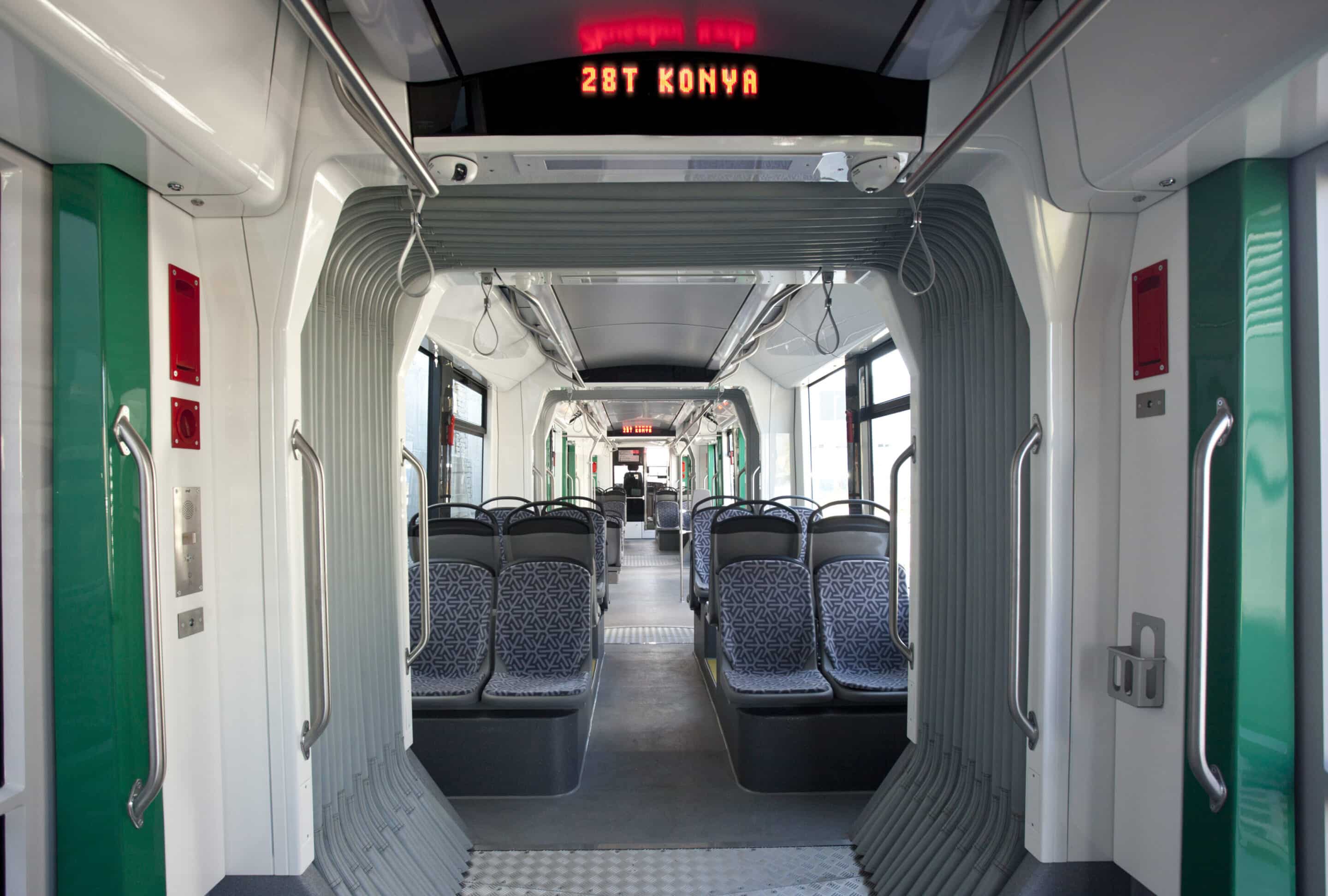 Tram Door System with LED lighting